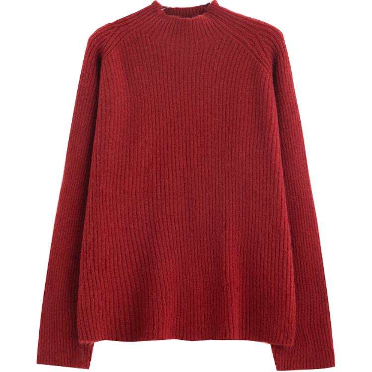 Tonlion Sweater Women's Dark Red