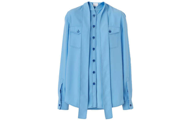 Burberry FW21 Shirt Women's Soft Cornflower Blue