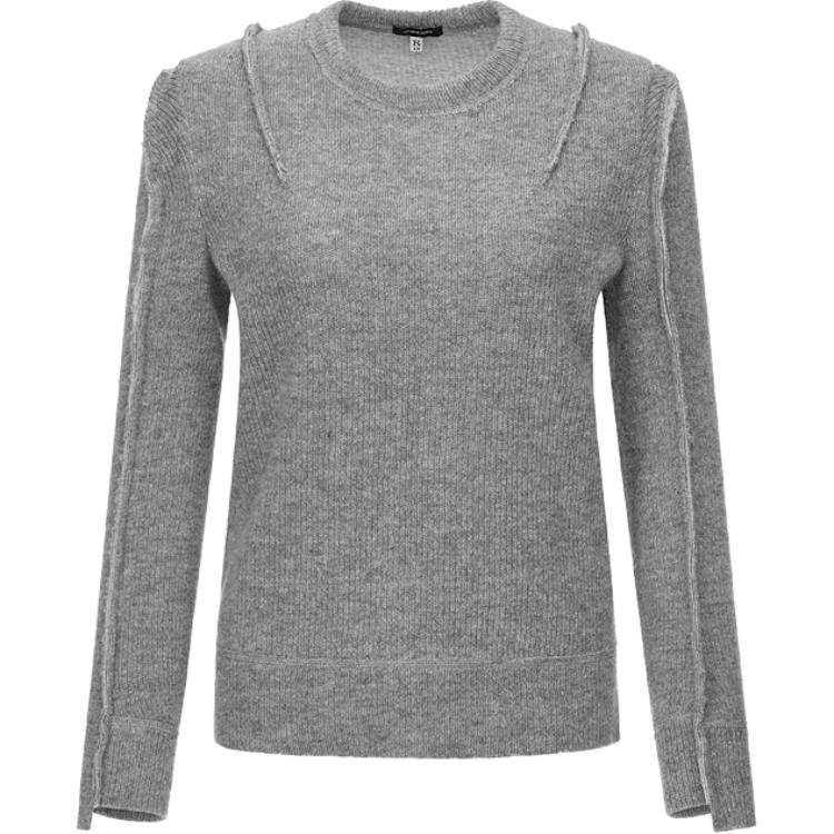 R13 Flat Sleeved Fitted Crewneck Jumper