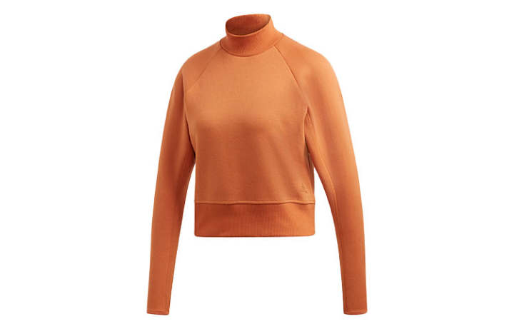 Adidas Adidas VRCT Sweatshirts Women's Khaki Brown Stand Collar Moderate Regular