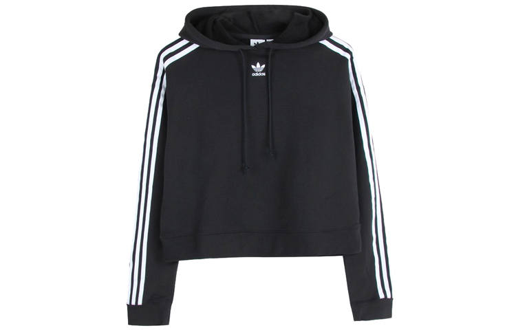 Adidas Originals ADICOLOR Sweatshirts Women's Black Hooded Moderate Regular