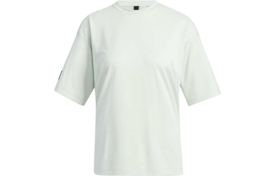 Adidas Adidas T Shirts Women's Light Green Crew Neck Moderate Straight Fit