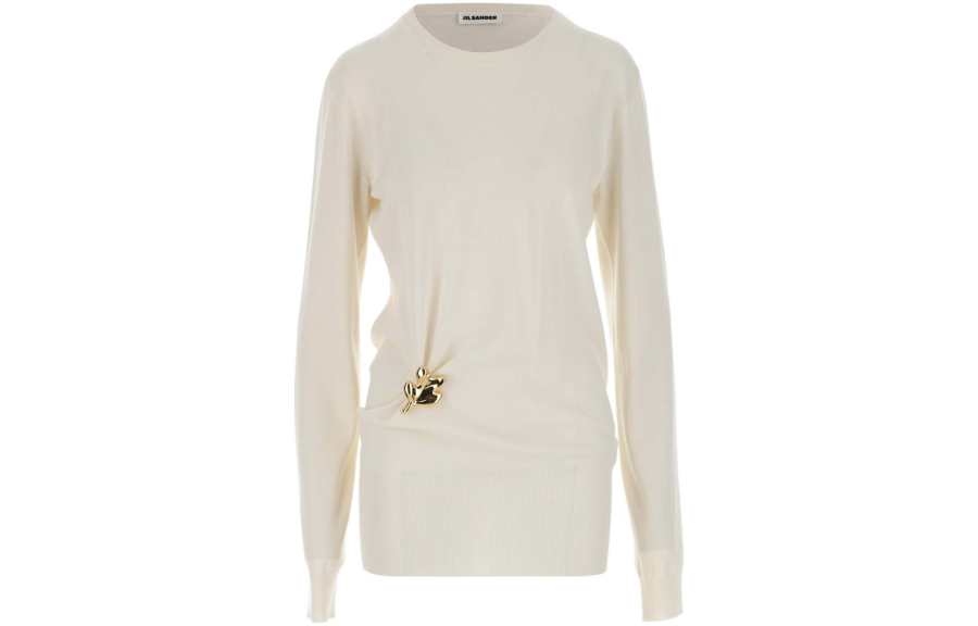 JIL SANDER Jil Sander embellished crew-neck jumper