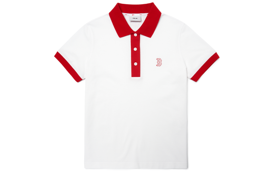MLB MLB Polo Shirts Women's White Polo Collar Moderate Other