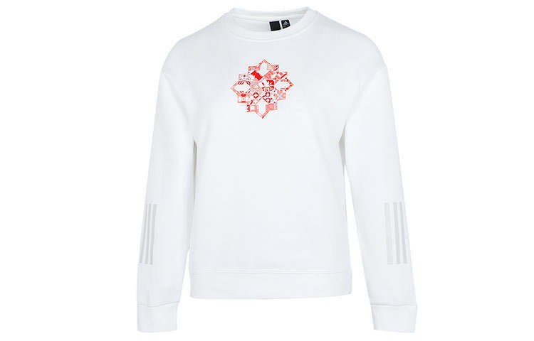 Adidas Adidas Sweatshirts Women's White Crew Neck Moderate Regular