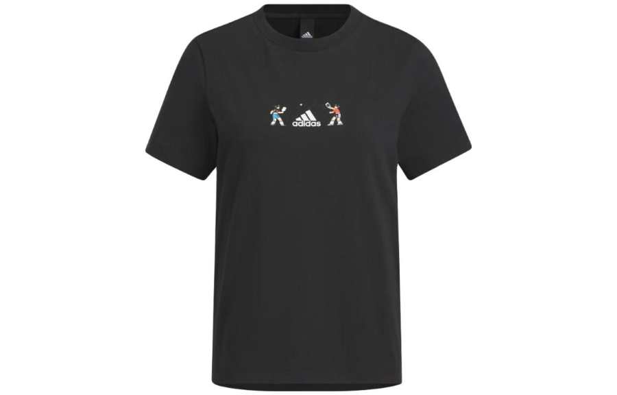 Adidas Adidas X SEEBIN T Shirts Women's Black Crew Neck Moderate Straight Fit