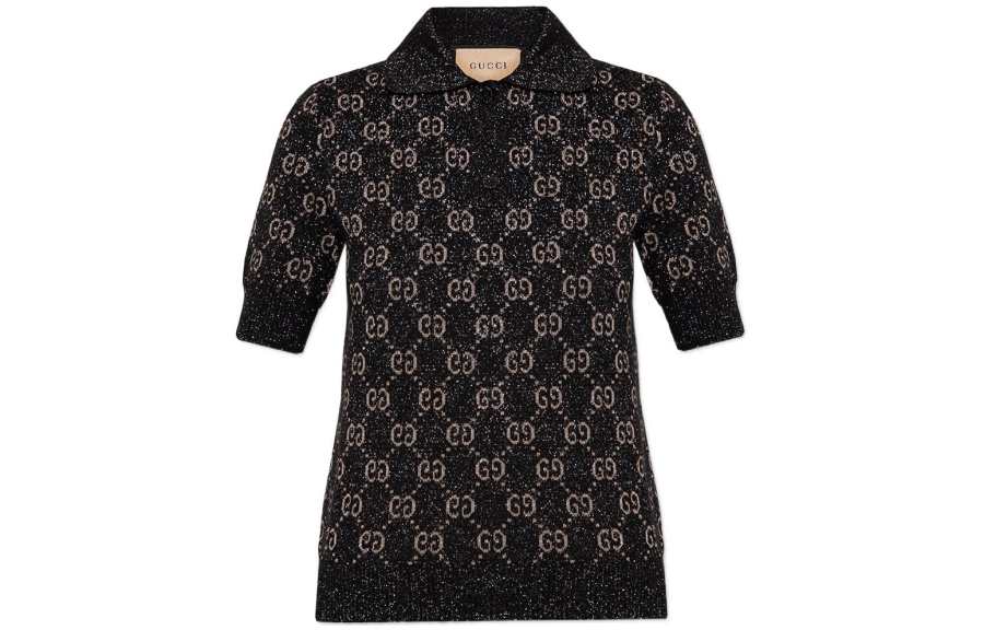 GUCCI SS22 Polo Shirt Women's Black