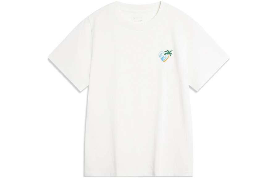 Li-Ning Li Ning Sports Life Collection T Shirt Women's Ivory