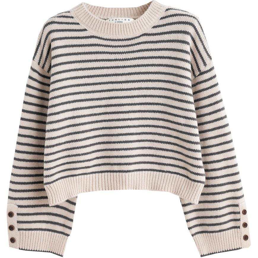 Tonlion Sweater Women's Apricot Gray