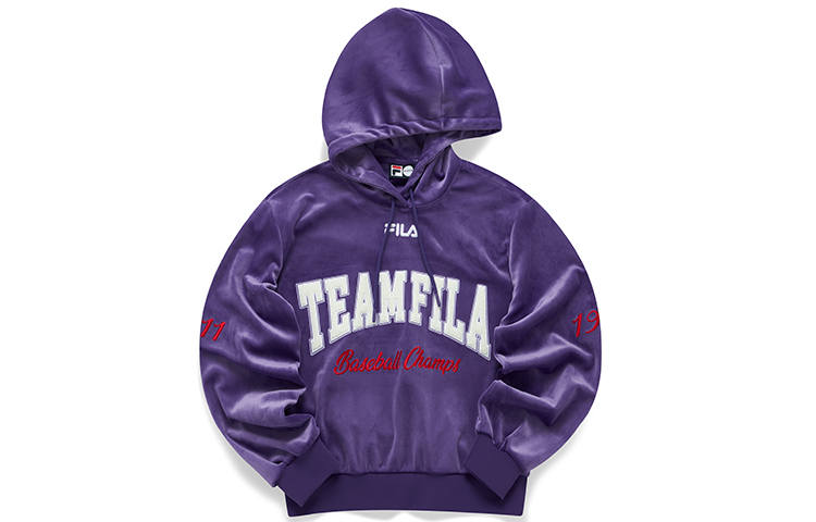 FILA FUSION Sweatshirts Women's Diane Purple Hooded Moderate Other