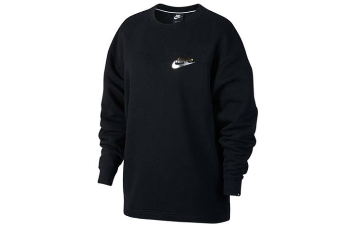Nike Nike Sweatshirts Women's Black Crew Neck Moderate Regular