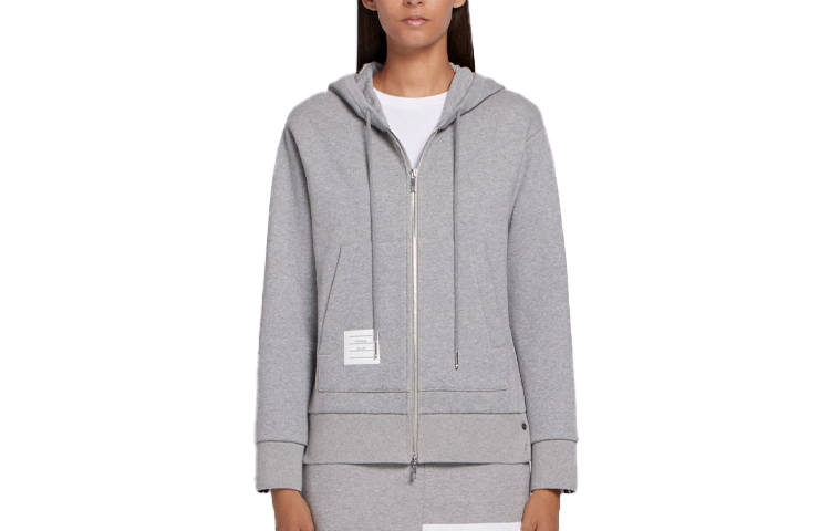THOM BROWNE THOM BROWNE Zipped Drawstring Hoodie