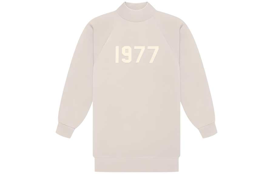 Fear Of God Essentials Women's1977 3/4 Sleeve Mockneck Wheat