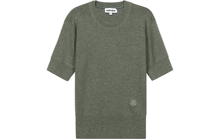 KENZO SS21 Slim Fit Knitwear Women's Light Army Green