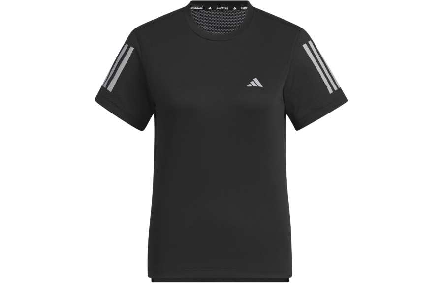 Adidas Adidas T Shirts Women's Black Crew Neck Moderate Straight Fit