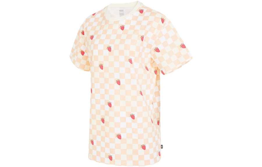 Vans T Shirt Women's Beige Yellow