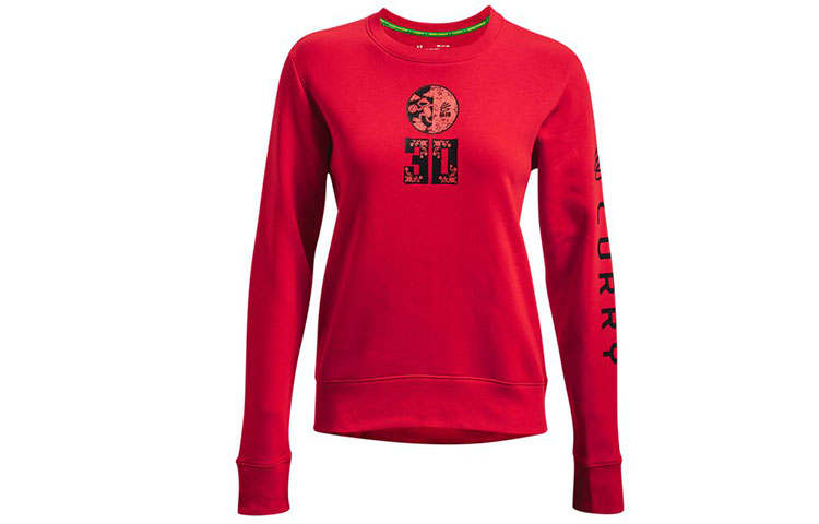 Under Armour X SESAME STREET Sesame Street Sweatshirts Women's Red Crew Neck Moderate Other