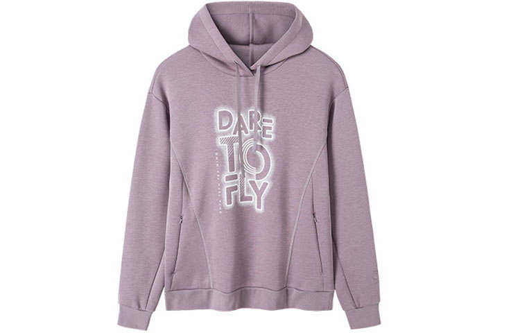 Anta Comprehensive Training Collection Sports Lifestyle Collection Sweatshirt Women's Purple
