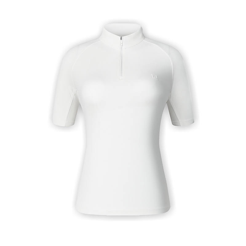 FILA T Shirts Women's White Stand Collar Moderate