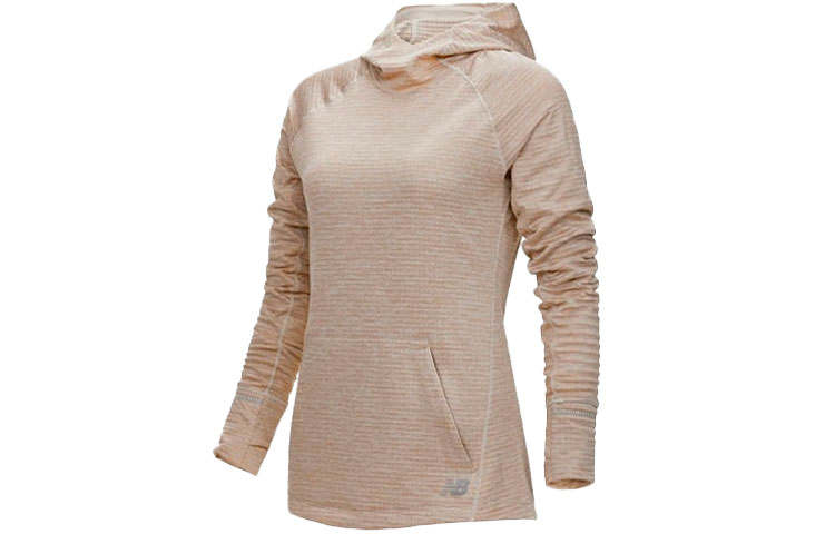New Balance New Balance Sweatshirts Women's Light Coffee Hooded Moderate Regular