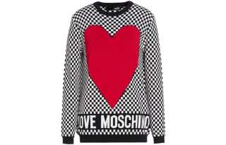 LOVE MOSCHINO T Shirts Women's Multicolor Crew Neck Moderate Straight Fit