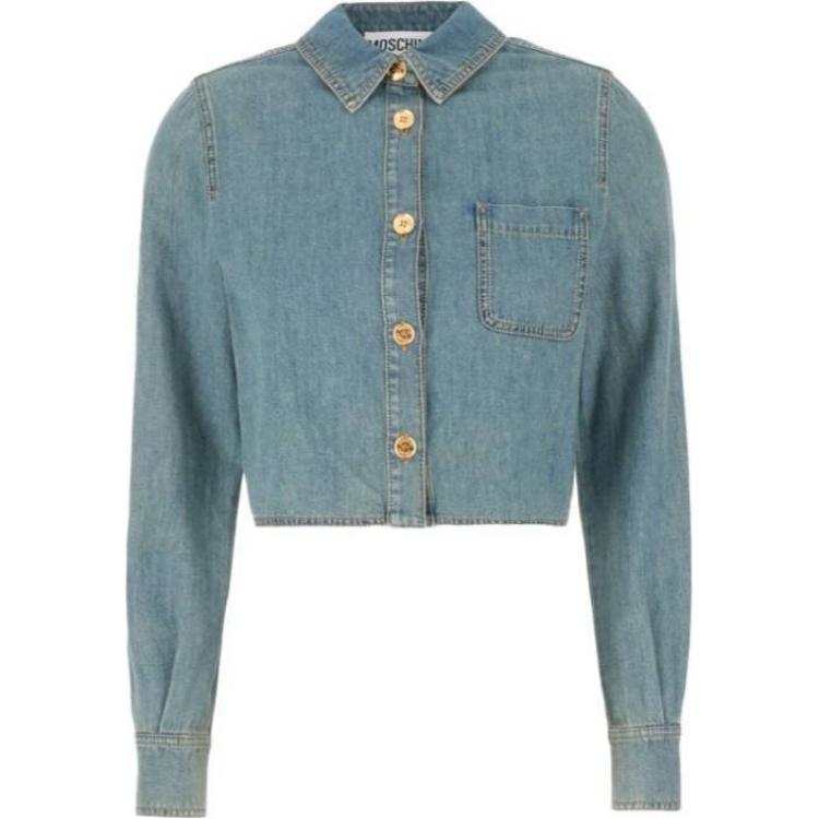 MOSCHINO MOSCHINO Cropped Denim Top