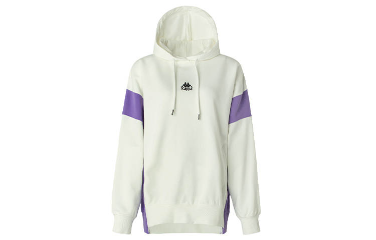 Kappa Sweatshirts Women's White Hooded Moderate Regular