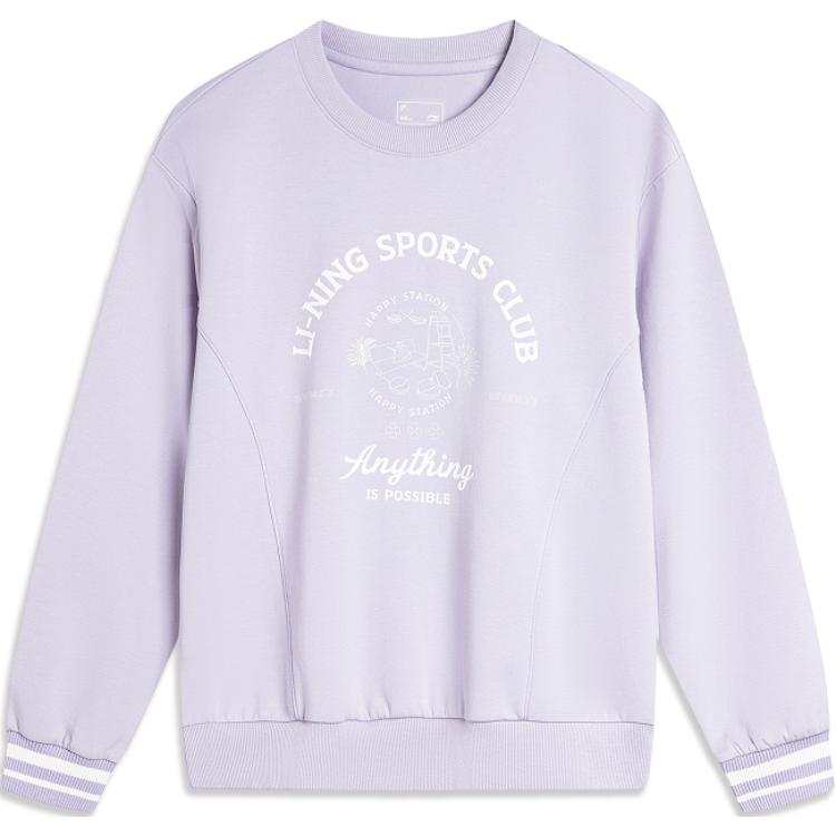 Li-Ning Li Ning Sports Life Collection Sweatshirt Women's Sea Salt Purple