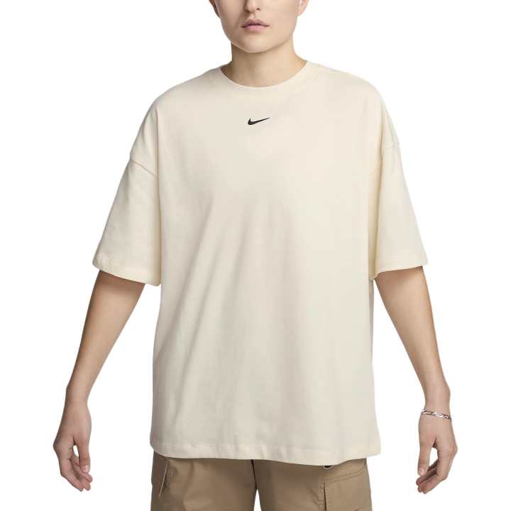 Nike Nike Sportswear Essentials Drop Shoulder Sleeve T Shirt Women's Light Ivory White