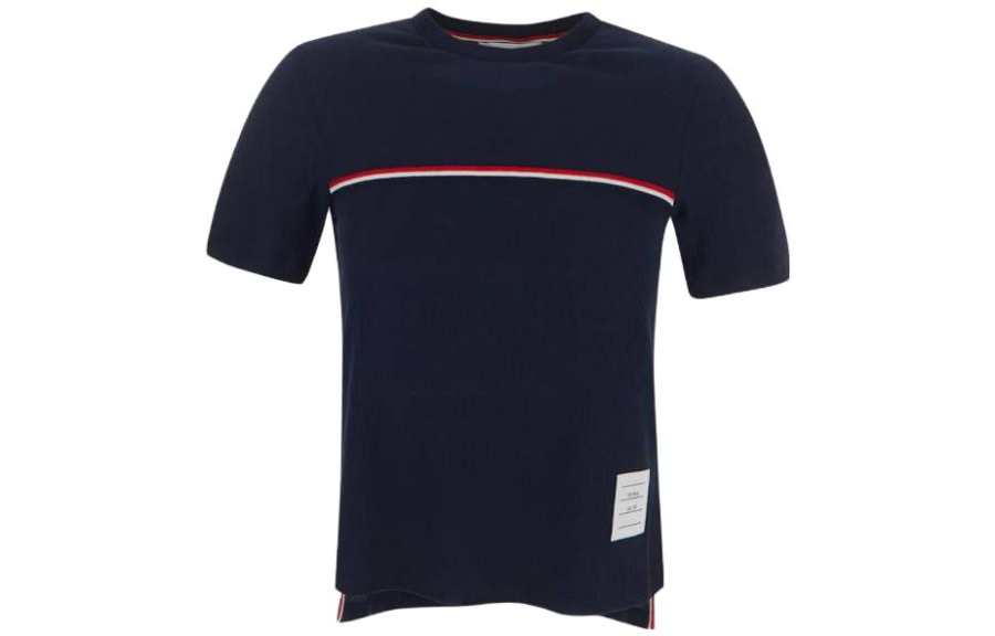 THOM BROWNE THOM BROWNE Rwb Striped Crewneck T Shirt