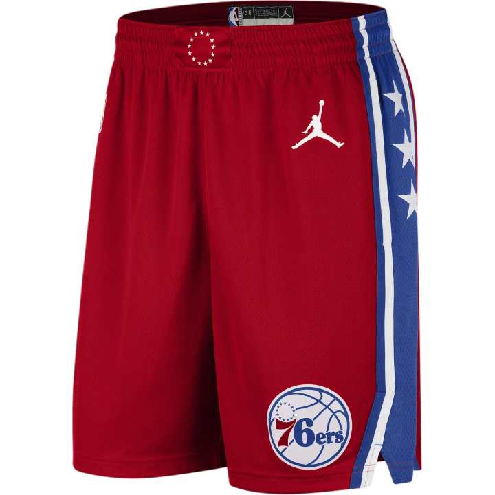 Jordan Jordan x NBA Philadelphia 76ers Statement Edition Basketball Shorts Men's University Red