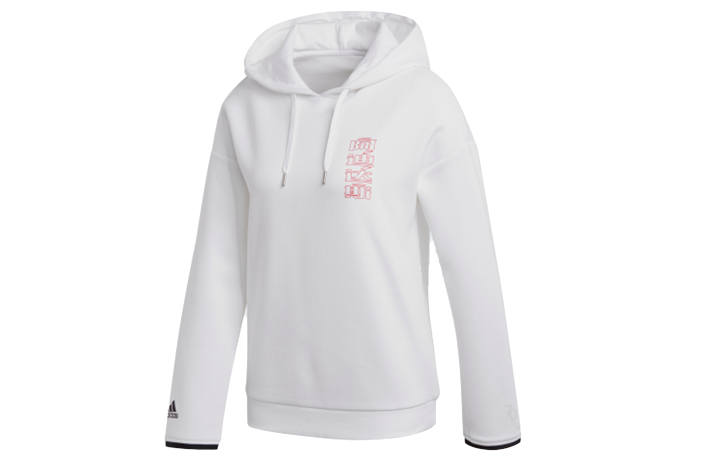Adidas Adidas Sweatshirts Women's White Hooded Thickened Regular