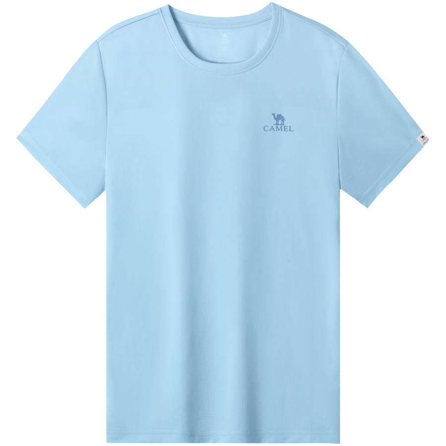 CAMEL CAMEL Solid Color Crew Neck Basic Versatile Short Sleeved T Shirts Women's