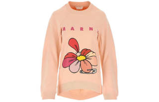 MARNI Sweatshirts Women's Orange Crew Neck Moderate Regular