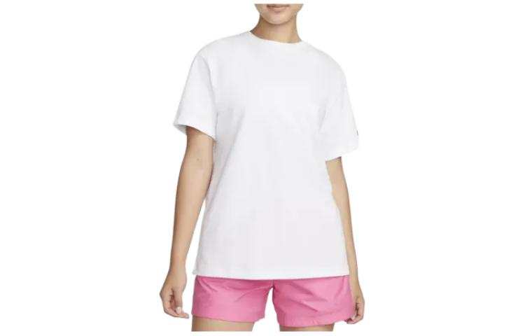 Nike Nike T Shirts Women's White Crew Neck Moderate Straight Fit
