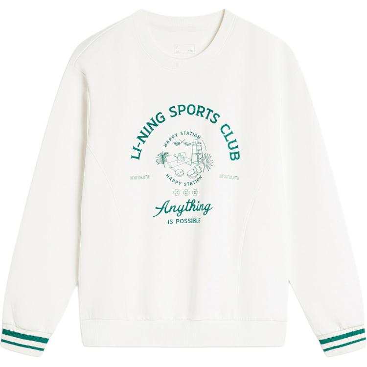 Li-Ning Li Ning Sports Trendy Collection Sweatshirt Women's Ivory