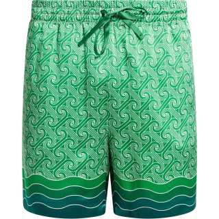 CASABLANCA La Déesse Du Stade Silk Shorts
