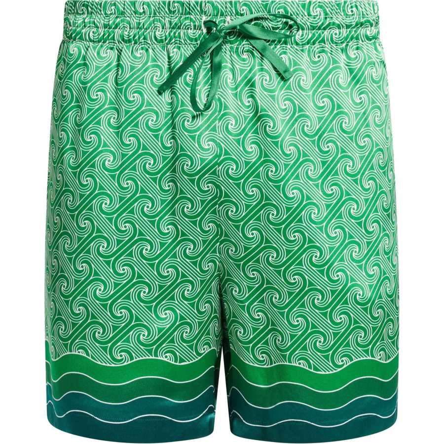 CASABLANCA La Déesse Du Stade Silk Shorts