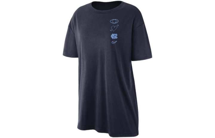 Nike Nike T Shirts Women's Blue Crew Neck Moderate