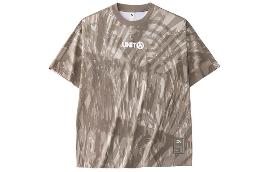 Anta Life Collection Regular T Shirt Women's Linen Gray/All Over Print