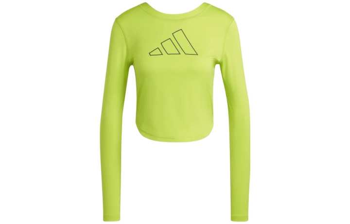 Adidas Adidas T Shirts Women's Green Crew Neck Moderate Straight Fit