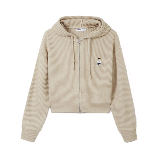 SPAO Sweaters Women's Hooded Moderate Cardigan