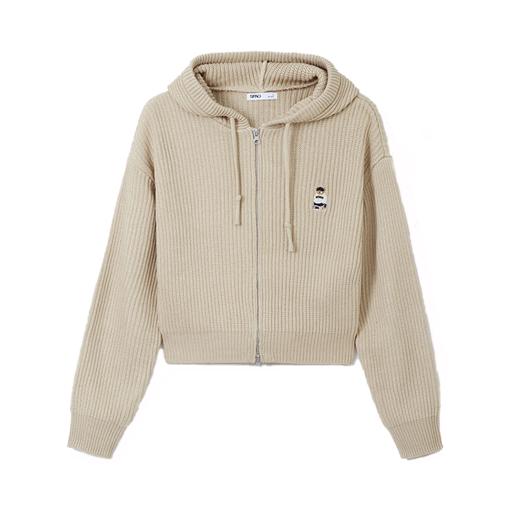 SPAO Sweaters Women's Hooded Moderate Cardigan