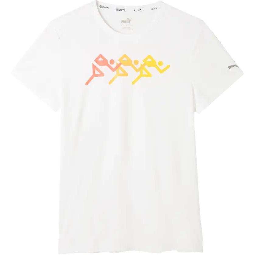 PUMA T Shirts Women's White Crew Neck Moderate Other