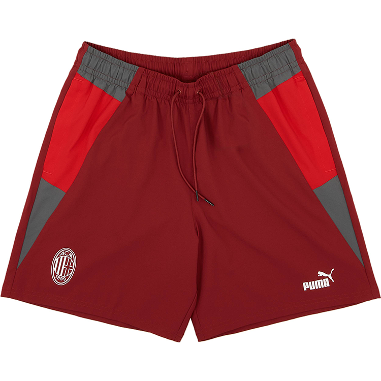 PUMA AC MilanTraining Shorts Soccer Bottom Men's Red Black Legion