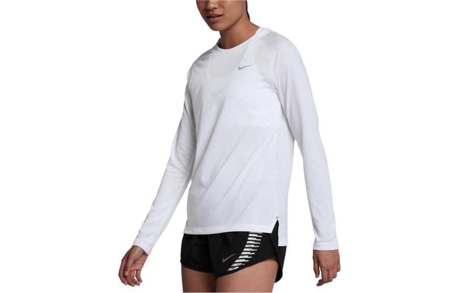 Nike Nike T Shirts Women's White Crew Neck Thin Straight Fit