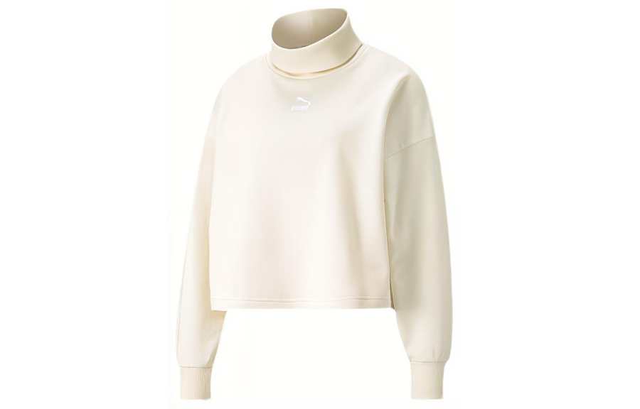 PUMA PUMA CLASSICS Sweatshirt Women's Ivory White