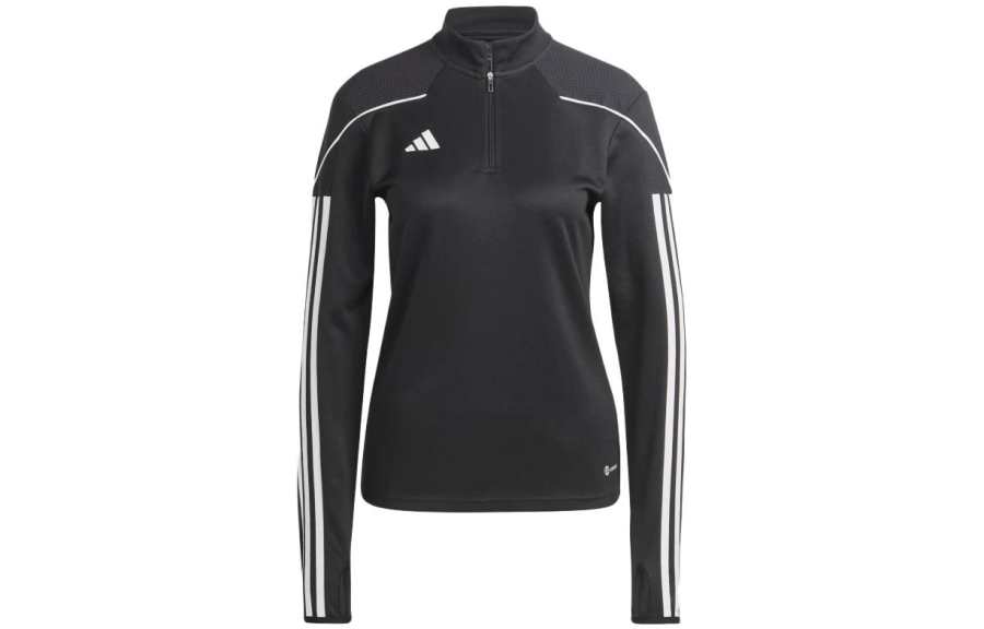 Adidas Adidas T Shirts Women's Black Stand Collar Moderate Straight Fit