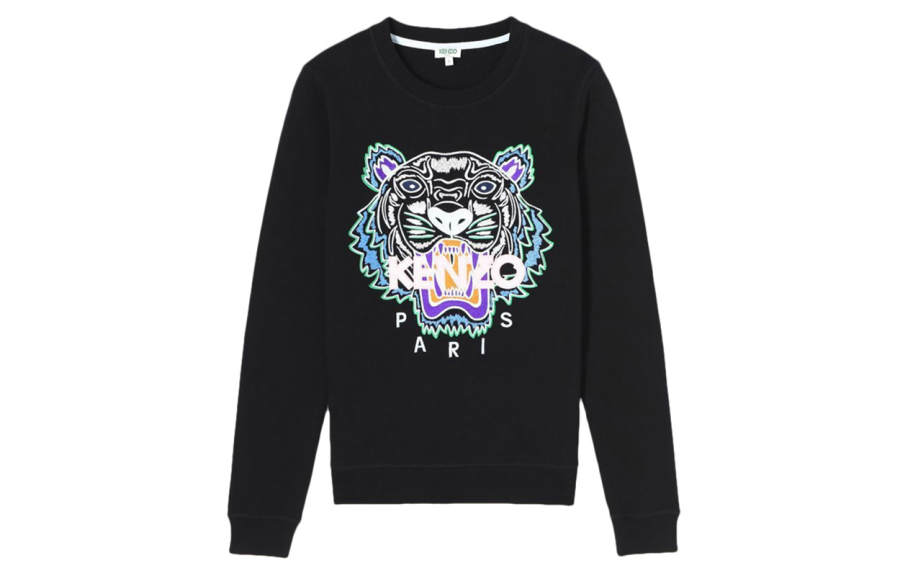 KENZO Sweatshirts Women's Black Crew Neck Moderate Regular