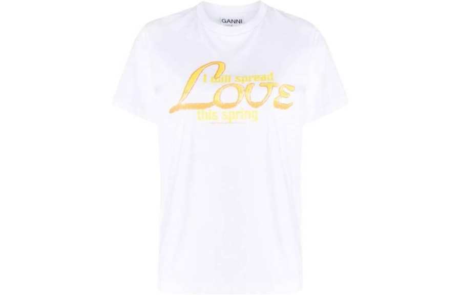 Ganni Love short-sleeve T-shirt